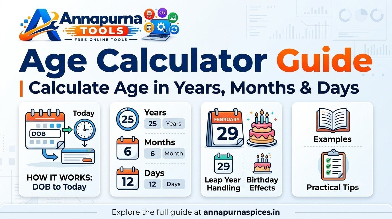 Age Calculator Guide | Calculate Age in Years, Months & Days