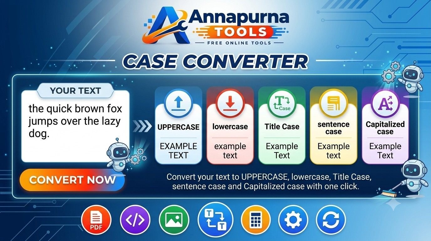 Case Converter Online - Uppercase, Lowercase & Title Case