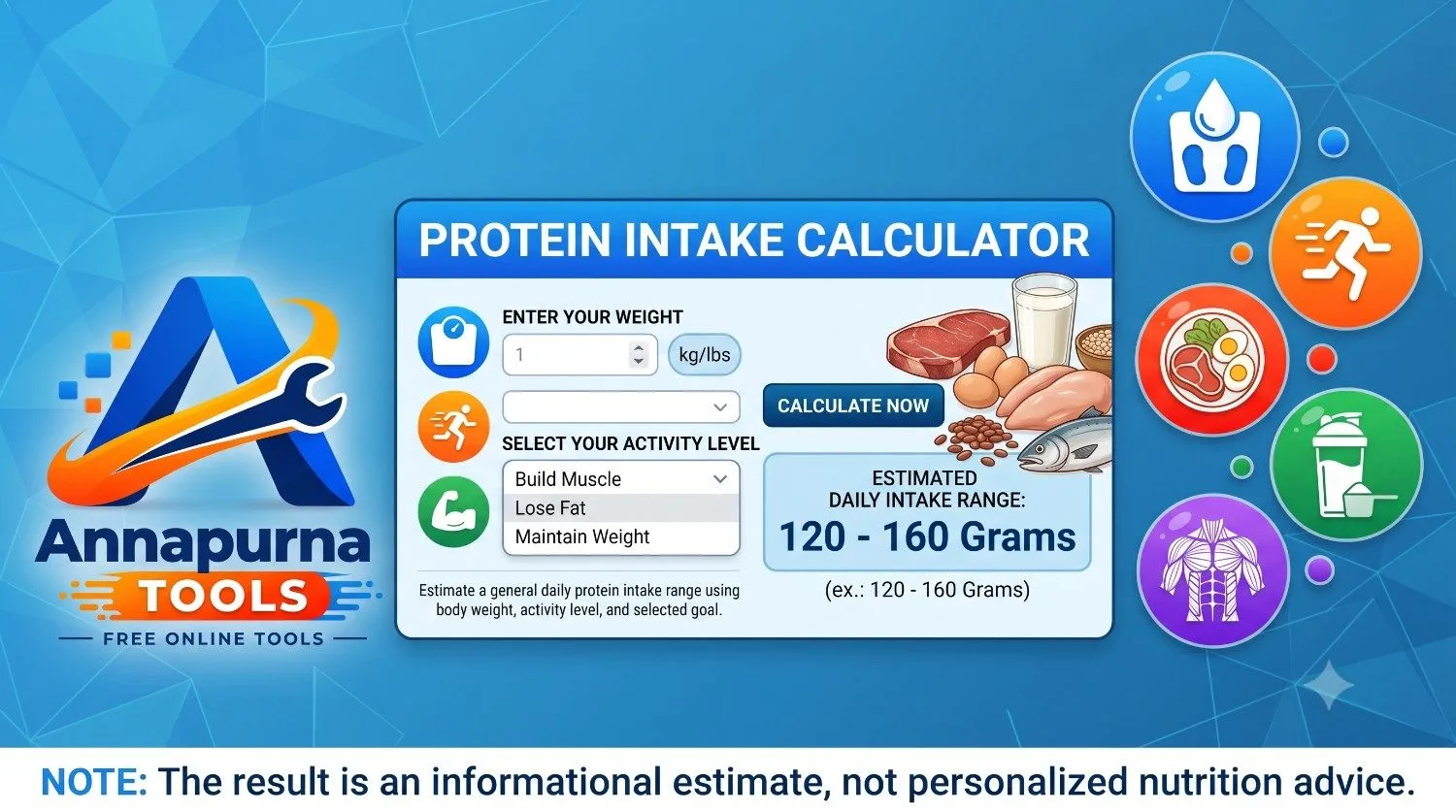 Protein Calculator | Daily Protein Intake Estimate